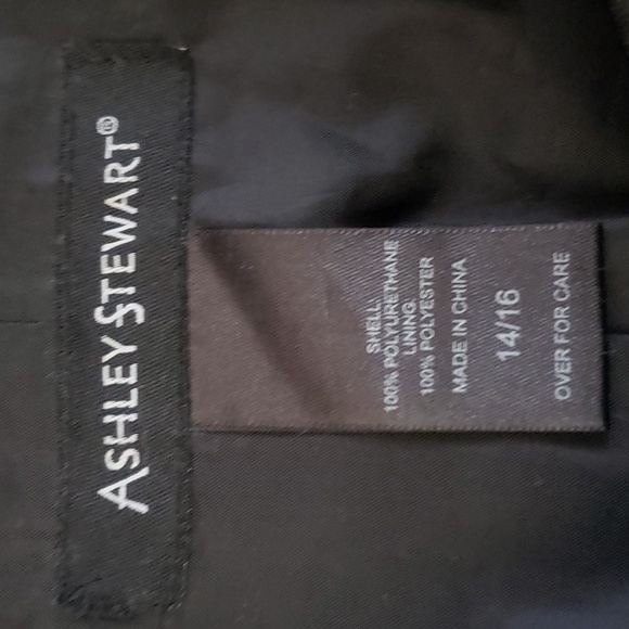 Ashley Stewart Faux Leather coat jacket size 14 / 16 - Picture 7 of 7